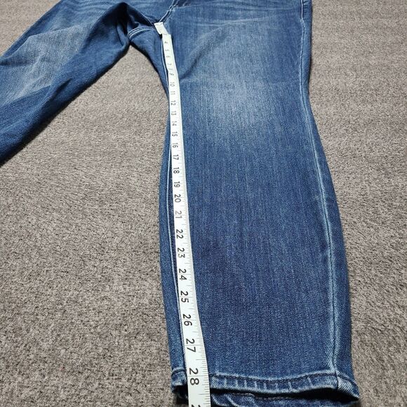 Old Navy Womens Jeans 20 Blue Super Skinny High Rise Denim Pants - Picture 2 of 9